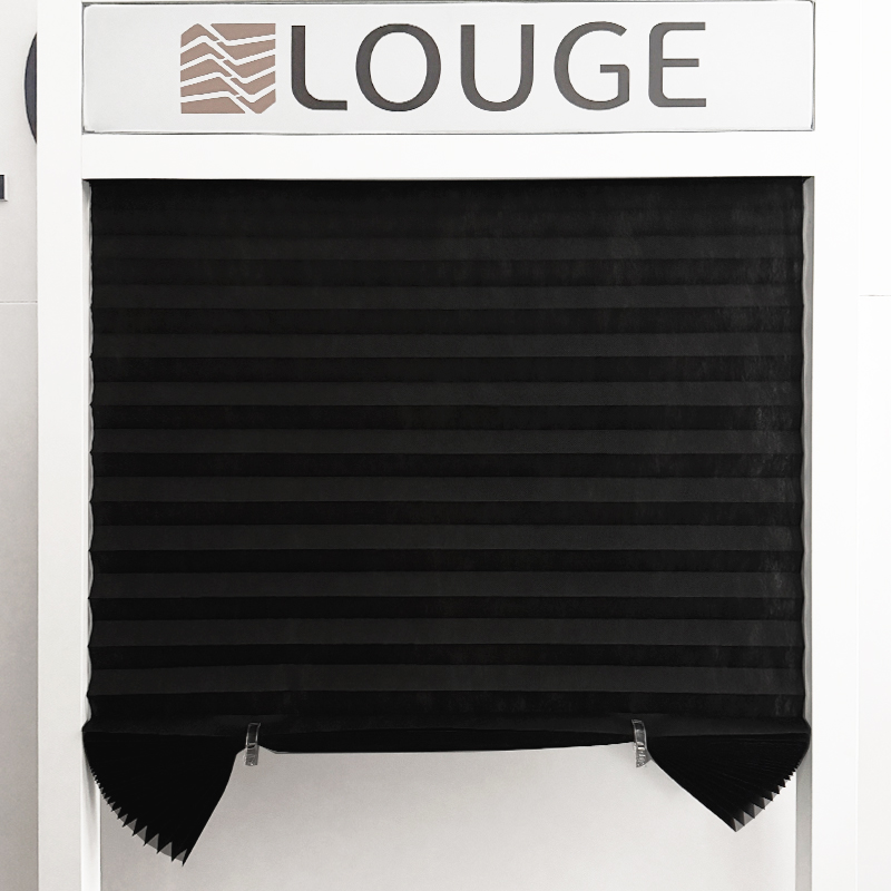 Black Non-woven fabric Pleated Shade 1 box /6 pieces  90*180cm